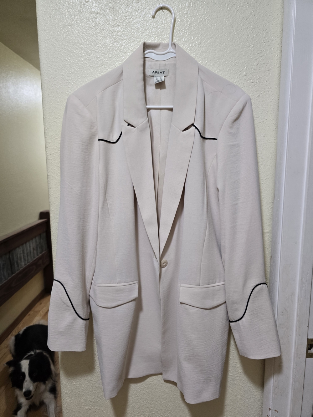 Ariat Cream Blazer with Black Trim